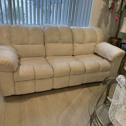 Light Color Living Room Set Couch And Loveseat Recline
