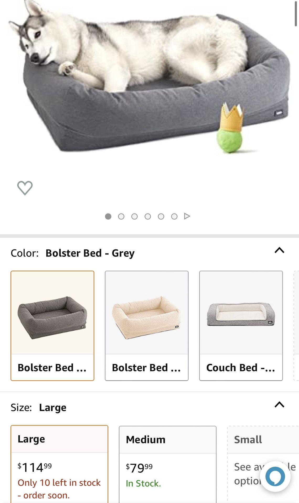 Two Bark Bolster Dog Beds