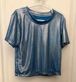 Girls Metallic Shimmery Skirt Set