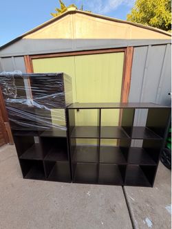 Cube storage shelves