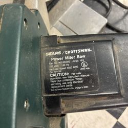 Craftsman 10” Miter Saw
