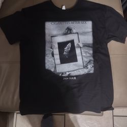 Cigarettes After Sex 2024 X's World Tour T-shirt Large 