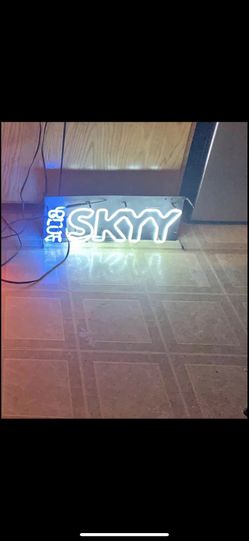 Skyy Vodka neon light