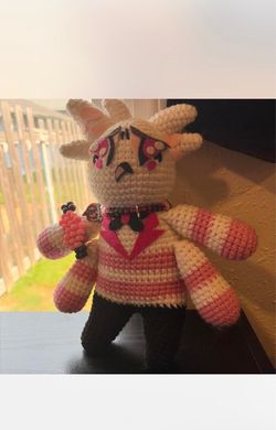 Hazbin hotel crochet angel dust custom plush