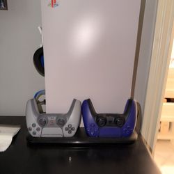 PS5 w/ 2 controllers and Charging Dock
