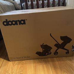 Doona Car Seat & Stroller, Deep Blue - All-in-One Travel System 