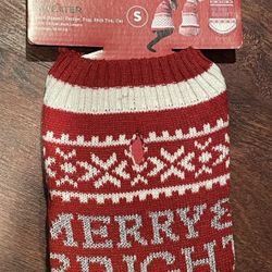 Small Dog Sweater Merry And Bright 