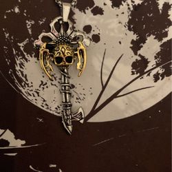 Skull And Key Necklace