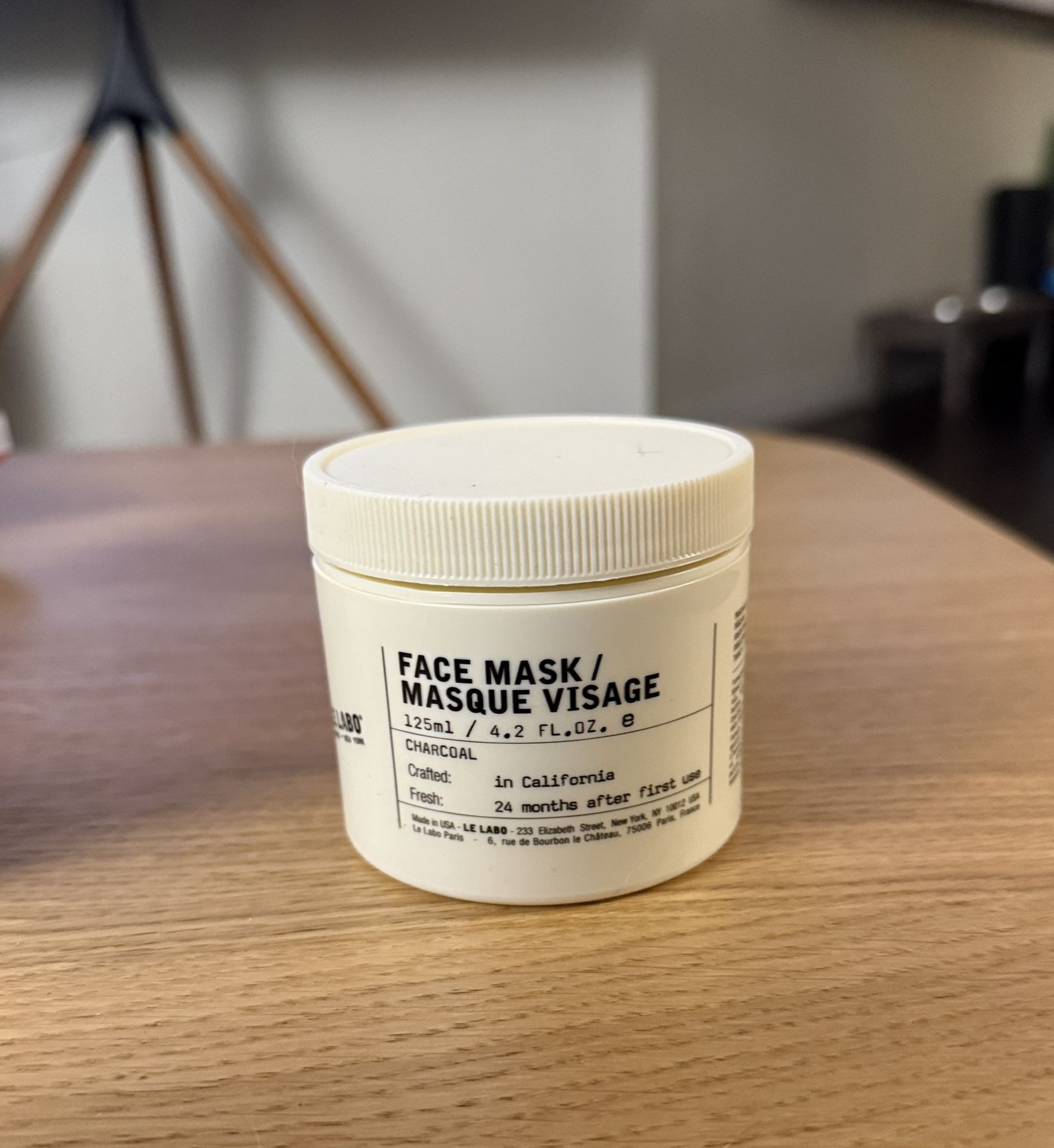 LeLabo charcoal FACE MASK, 4.2 FL OZ