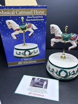 Mr Christmas musical carousel horse -  jingle bells 2010 new in box