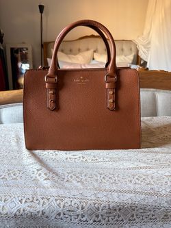 Kate Spade Brown Leather Satchel Handbag