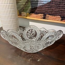 Bowl -  Hofbauer, Vintage, Byrdes Collection, Gondola Bowl, 13" Oval, "Handled"