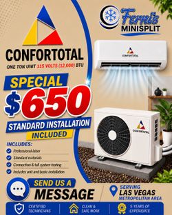Mini split one ton 115v