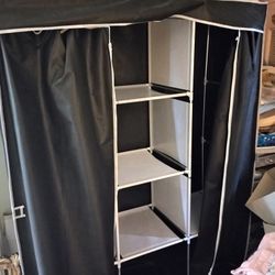 Small Portable Shelving & Clothing Unit