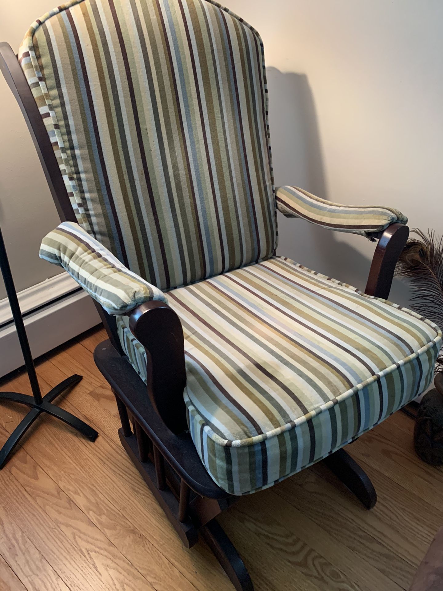 Pottery Barn Sleigh Glider and Ottoman