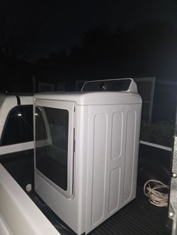 White Front-Load Clothes Dryer