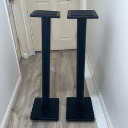 DR Pro SMS36 Wood Studio Monitor Stand, 36” Pair - Black