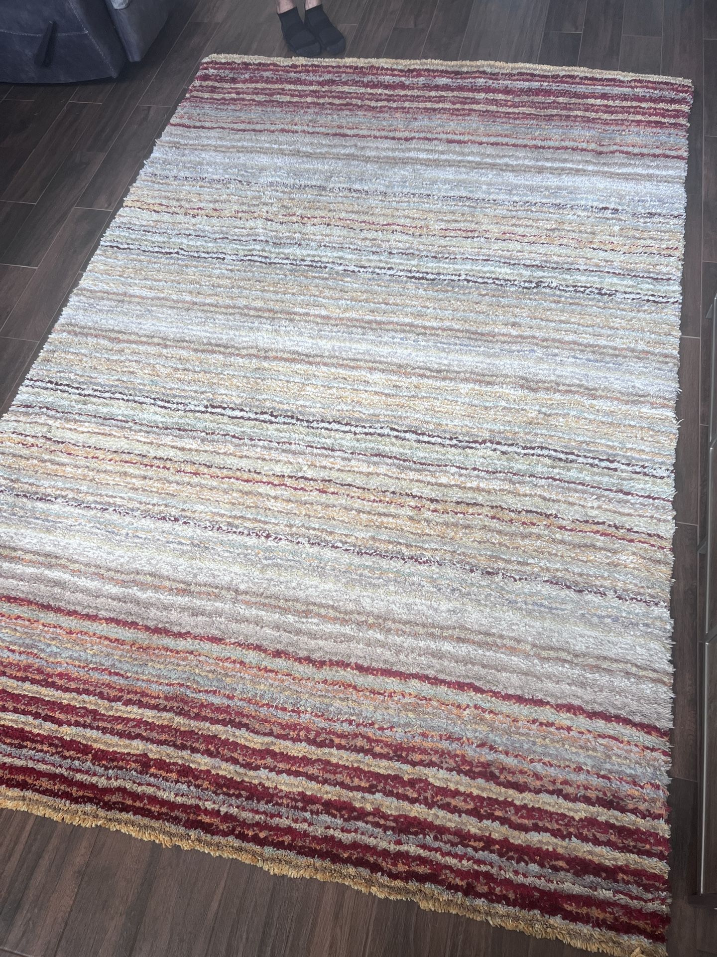 Zoomy nuLOOM Area Rug 6ft X 9ft - Multi Color Strip