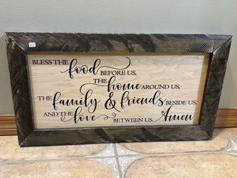 Christian Art. Bless the food