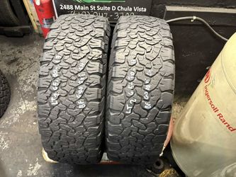 265-70-17LT BF Goodrich K02 A/T Used Tire Pair $140 Free Mounting And Balancing 