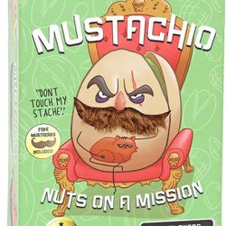 Mustachio by Gatwick Games | Mustaches Now Included | A Strategy Game of Trickery & Scheming Nuts! Funny Board Games for Teens and Family Night | Card