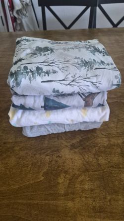 Set of 4 Cotton Crib Sheets
