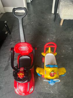 Toddler Ride-On Toy Cars Bundle x2