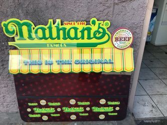Nathan’s hot dog sign electric open box