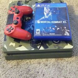 Ps4 Slim 1tb And Mortal Kombat And Reddeadredemption 2 And One Controller 