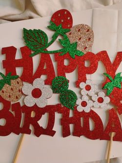 New   birthday cake topper