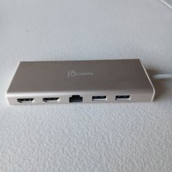 j5create - USB-C Dual HDMI Mini Dock - Gold