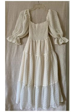  IVORY PUFF SLEEVE DRESS 