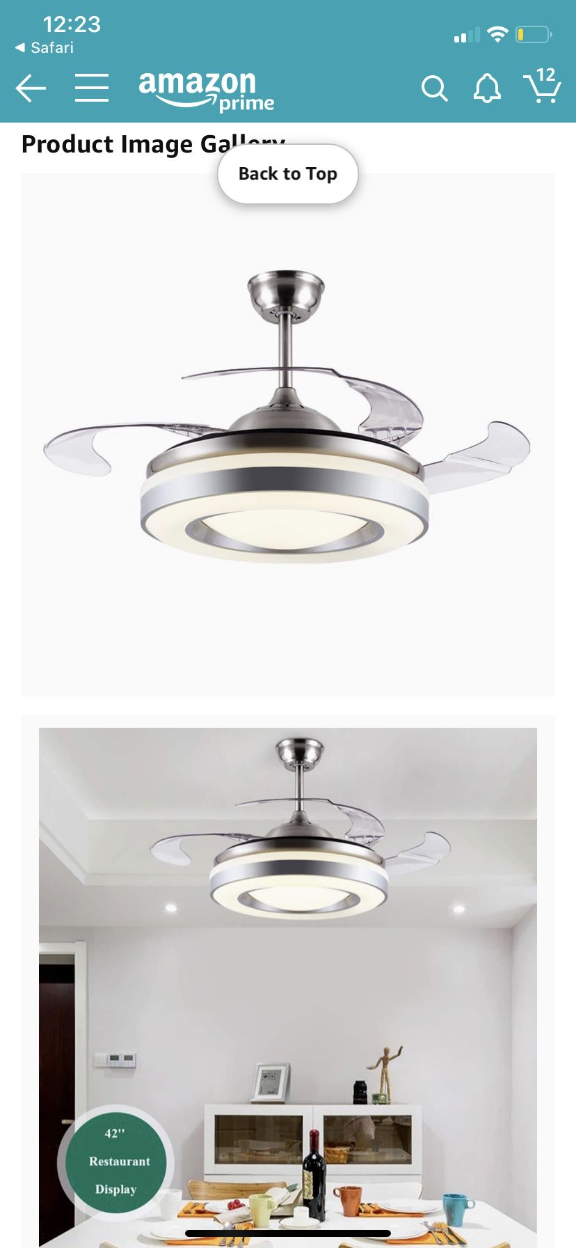 Luxury ceiling fan and lamp