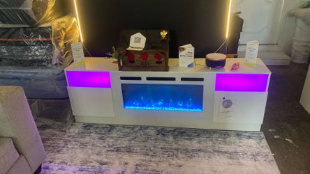 Tv stand 75 “ fireplace $39 down