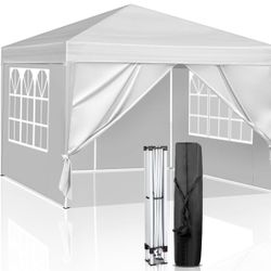 10x10 Pop Up Canopy Tent with Sidewalls, Outdoor Gazebo Canopy Tent, Patio Event Tents Outdoor Commercia