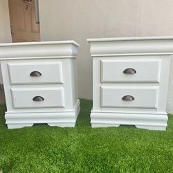 Wooden nightstands set