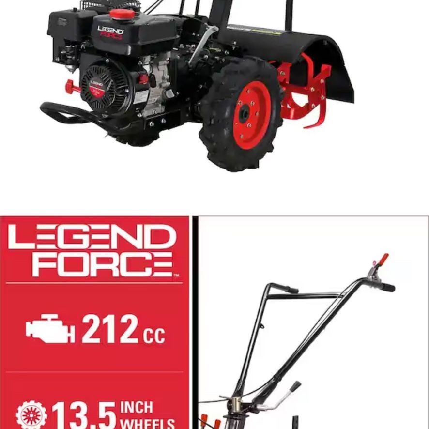 Legend Force Rear Tiller Brand New In Box W/paperwork 212cc 21” Cutting