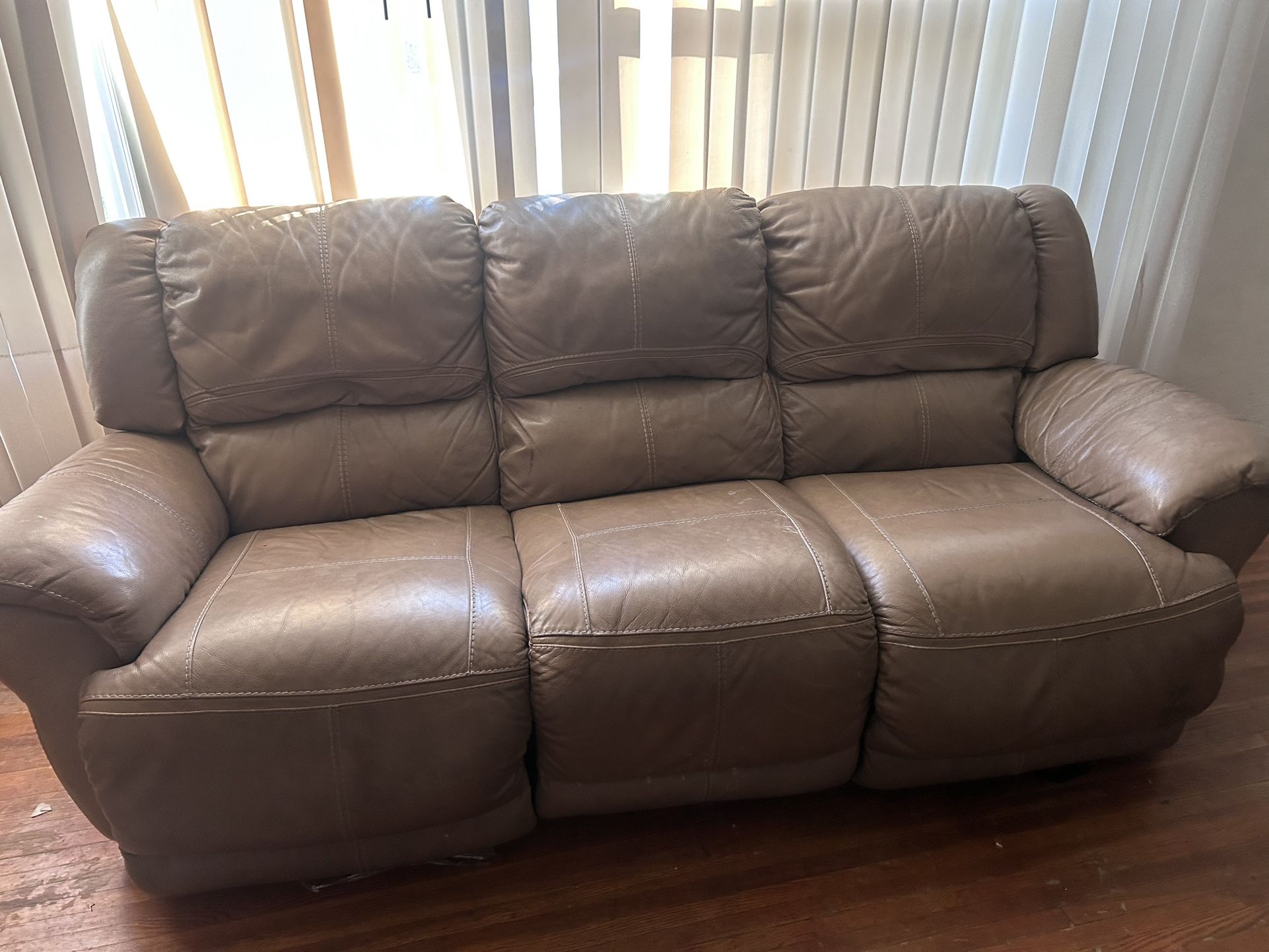 Sofa and loveseat , both with recliners