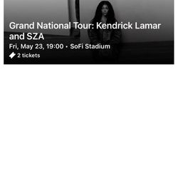 Kendrick Lamar And SZA GNX Tour 
