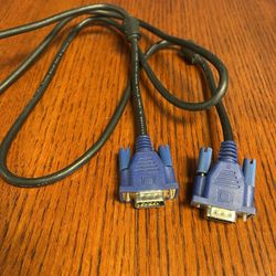 Blue VGA Blue Cable - Desktop Laptop Projector - 5 Available Price for each
