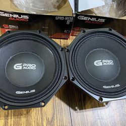  New Pair 8" Genius Audio Midrange/ Midbass Speakers. $160 per pair
