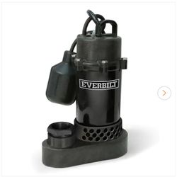 1/2 HP Aluminum Submersible Sump Pump Tether Switch