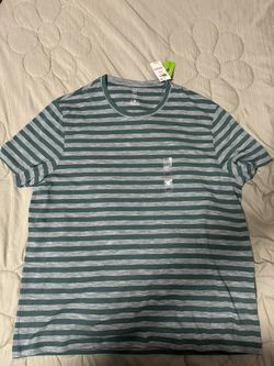 I.N.C. Green Striped Shirt