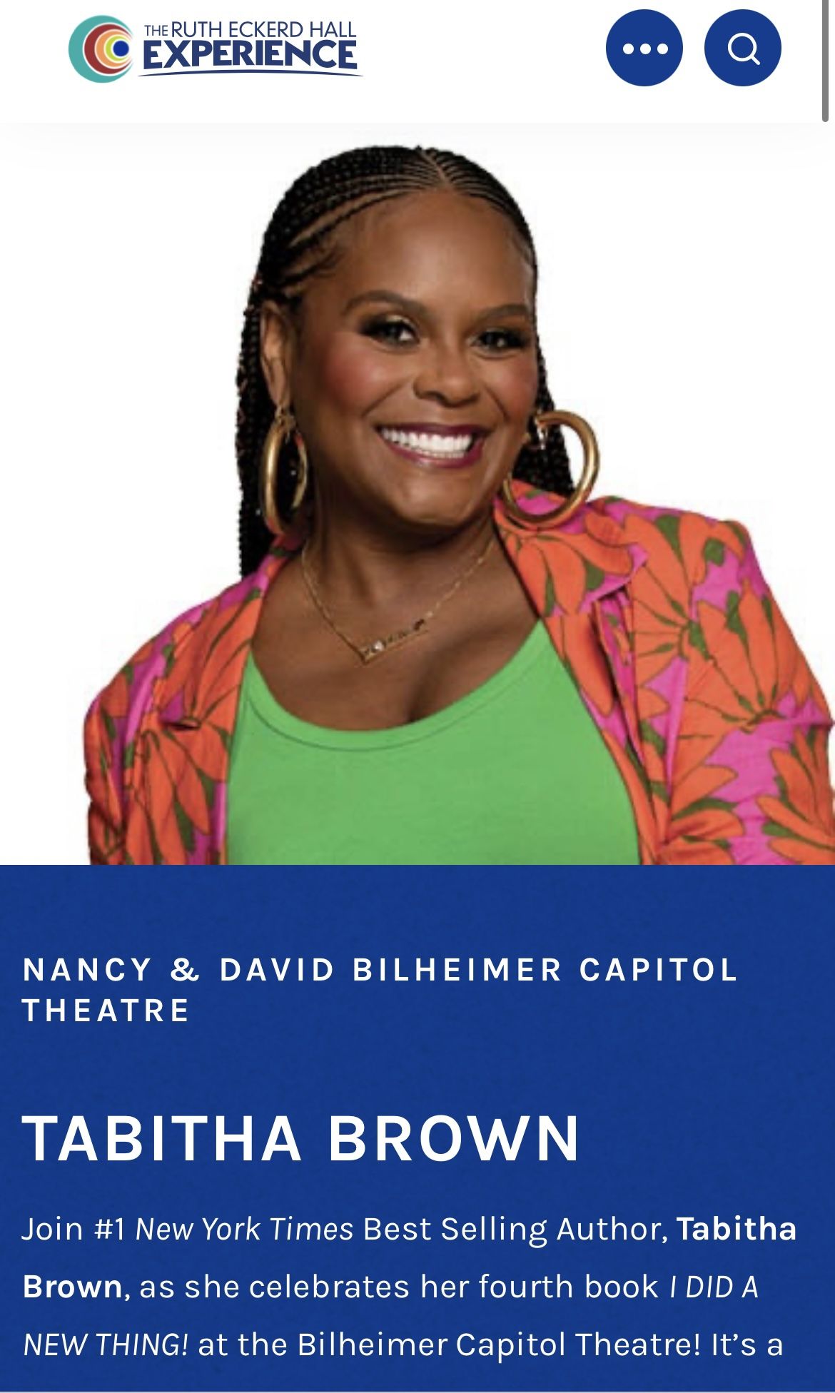Tabitha Brown Show 2 Tickets-$150
