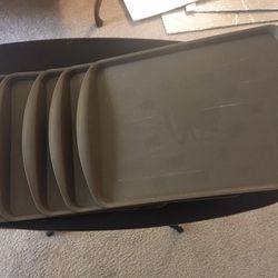 Five McDonald’s serving trays