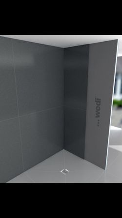 Wedi shower base extension 24"x48"