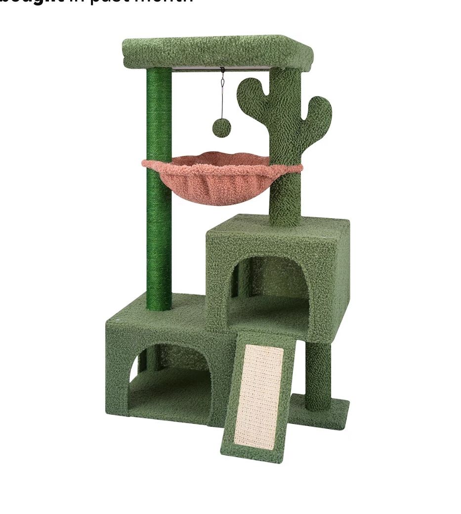 NEW IN BOX- 37.4" Cat Tree Tower w/ Twin Cat Condos