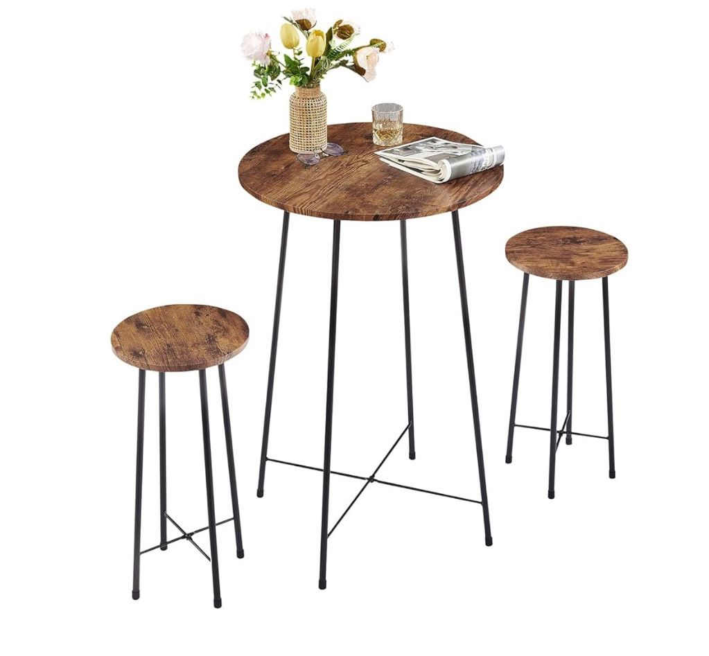 Small Bar Table with 2 Barstools