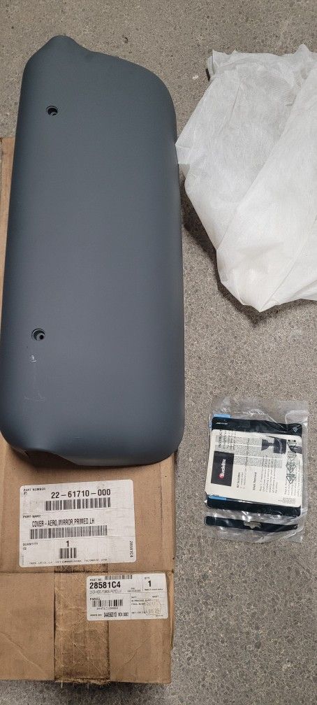 OEM Freightliner Aero Mirror Cover Primed for paint 22-61710-000 Gray New