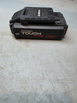 Still in new condition  Hyper Tough 20v max lithium-ion battery